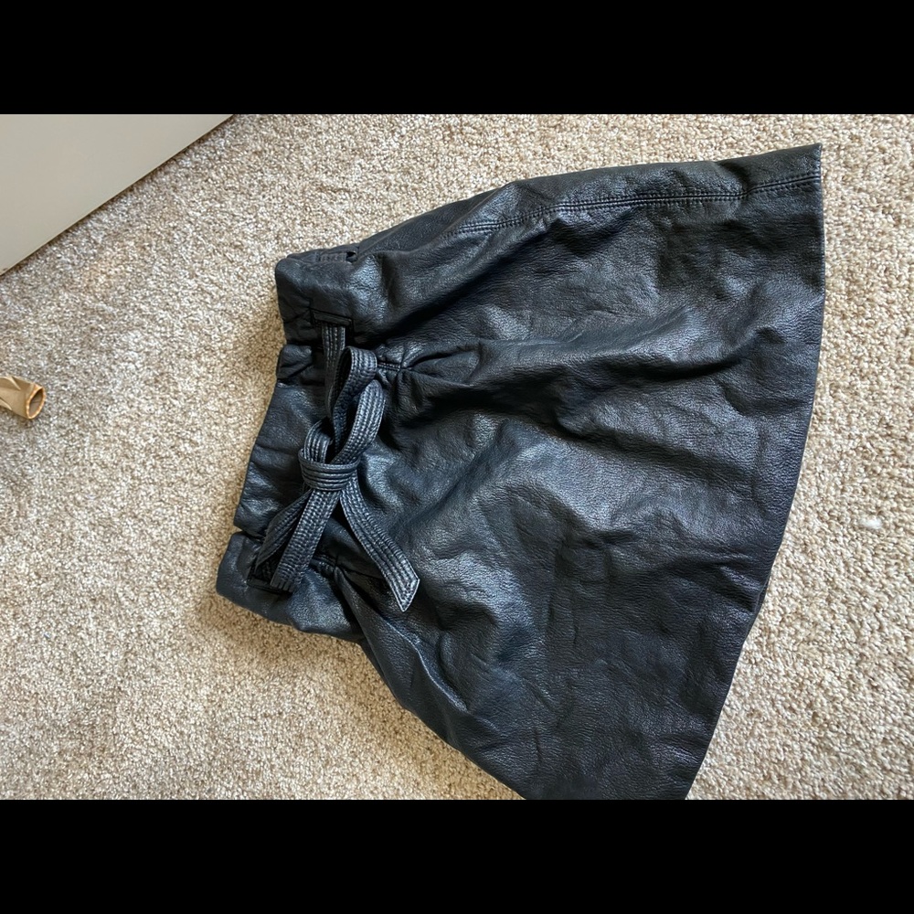Free people paper bag mini skirt